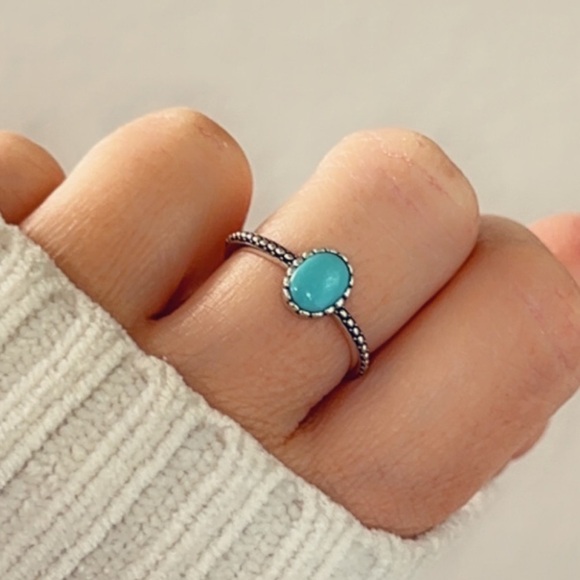 Sterling Silver Turquoise Ring - Picture 3 of 5